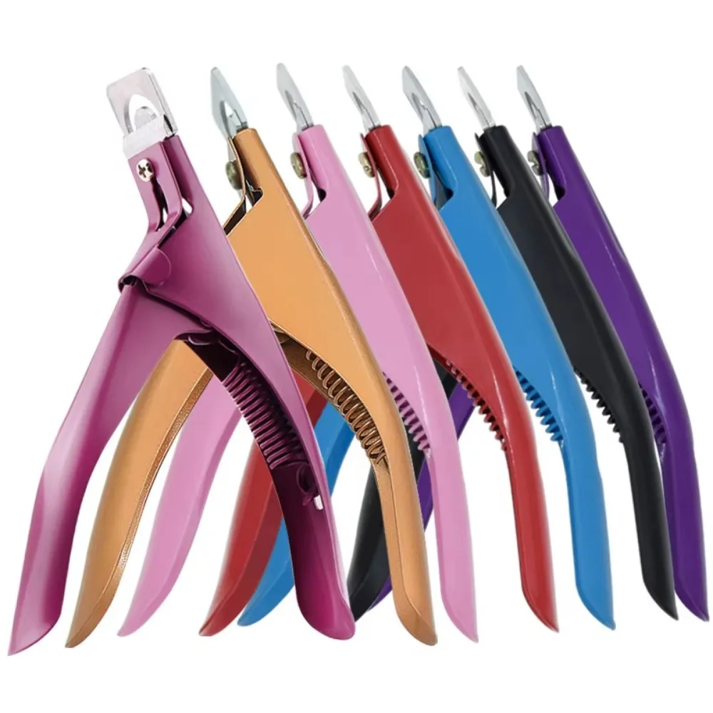 Tagliaunghie professionali per unghie finte Tronchesi per unghie a punta Tagliaunghie tipo U Tagliaunghie per unghie finte in acrilico Stainles