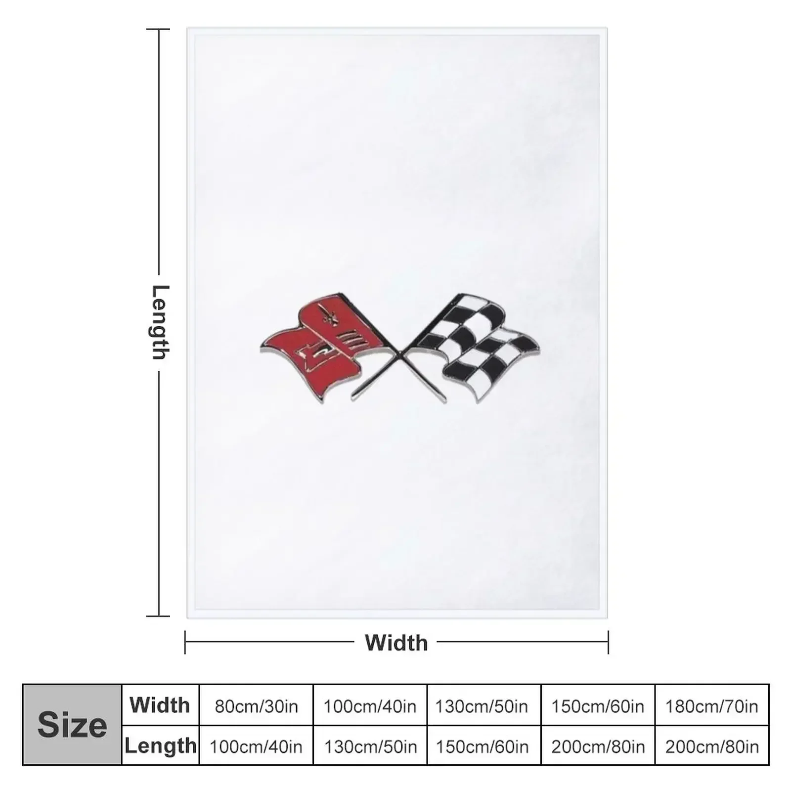 Racing flags fun t-shirt Throw Blanket couch cozy soft plush fuzzy picnic outdoor blanket