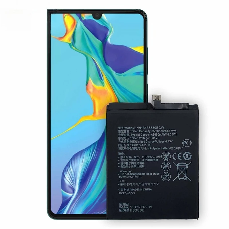 New HB436380ECW 3.85V 3650mAh Mobile Phone Battery for Huawei P30 ELE-L09 ELE-L29 ELE-L04 ELE-AL10 ELE-AL00 ELE-L29B ELE-L29BK