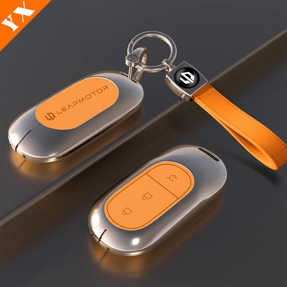 2025 2026 For Leapmotor B10 accessories Car Remote Control Key Case Keychain Garnish Trim Cover