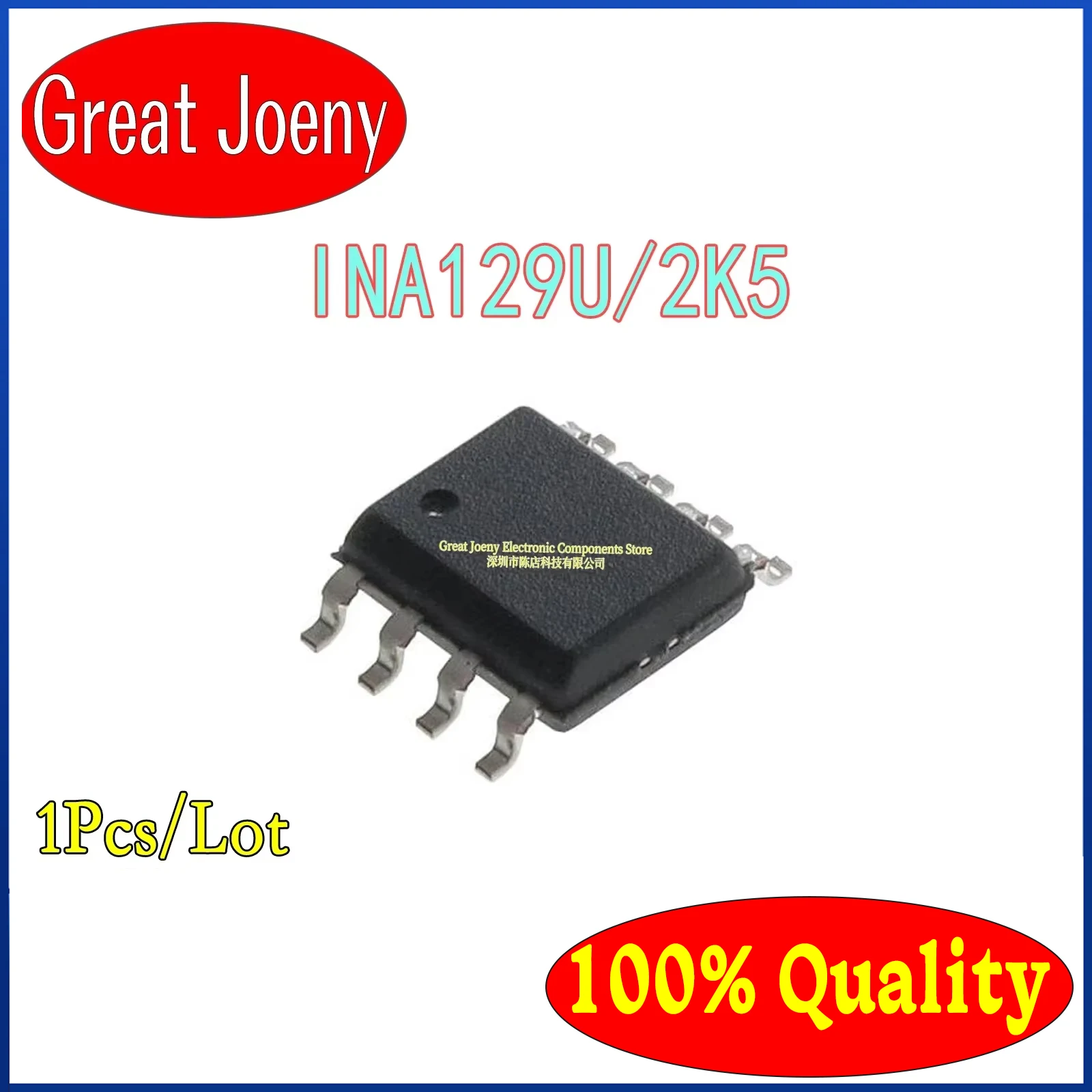 

100% New Original INA129U/2K5 INA129U IC Chipset SOP-8 Bulk Best Price Plastic Casing