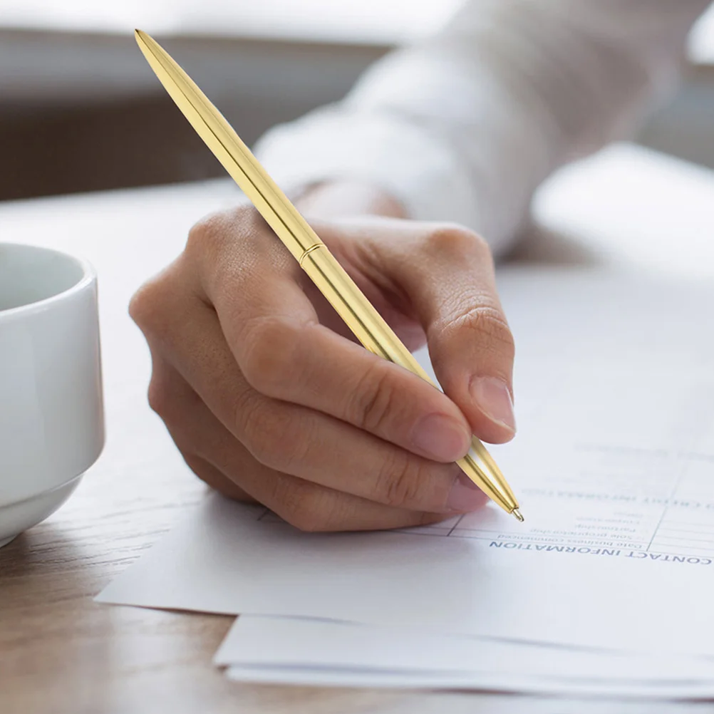 

2 шт., ручки для бизнес-подписи, роскошный набор металлических шариковых ручек, настольная подставка, свадебная гостевая книга, подпись, офисные шариковые ручки