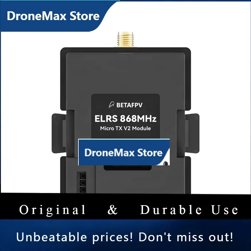 DroMaBETAFPV Micro TX V2 Module 2W ELRS 915MHz 868MHz 1W ELRS 2.4G T-shape Antenna FPV TX Connector For Long Range Racing Drone