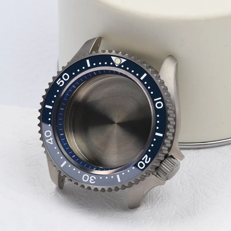 

Watch case SKX007009 Titanium C3 Luminous Sapphire glass Diving watch case fits Seiko for NH35/NH36 Automatic Movement Watch mod