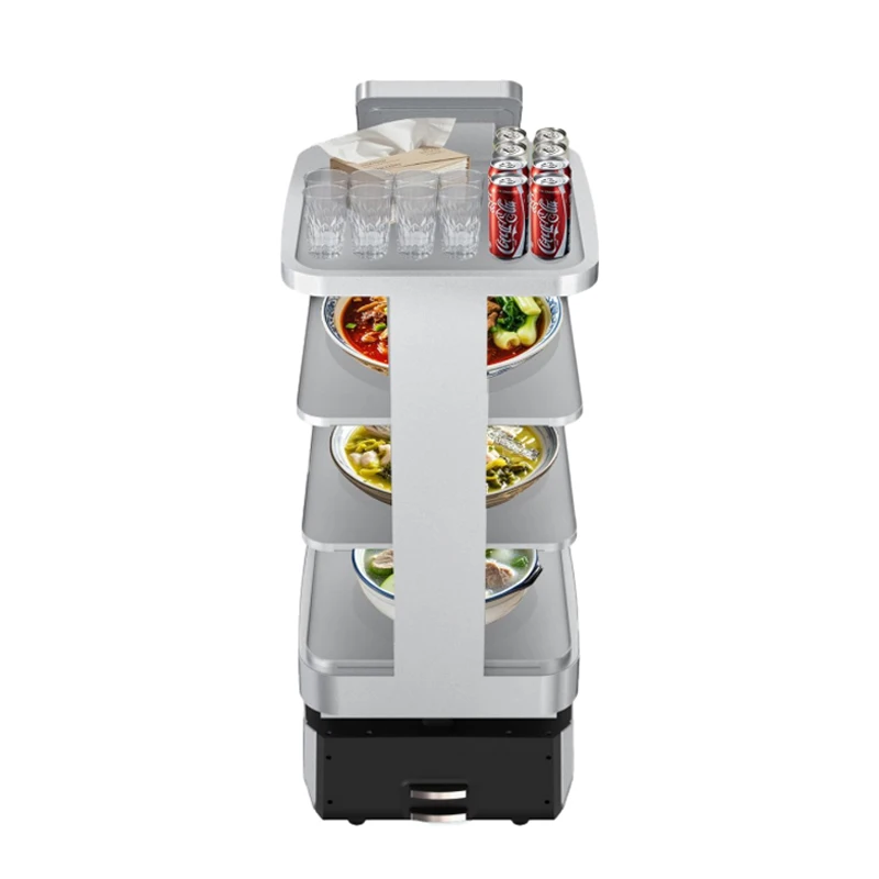 Commercial Food Delivery Robot for Restaurant Hotel Safe and Stable Increase the Working Efficiency Delivery Food Robot