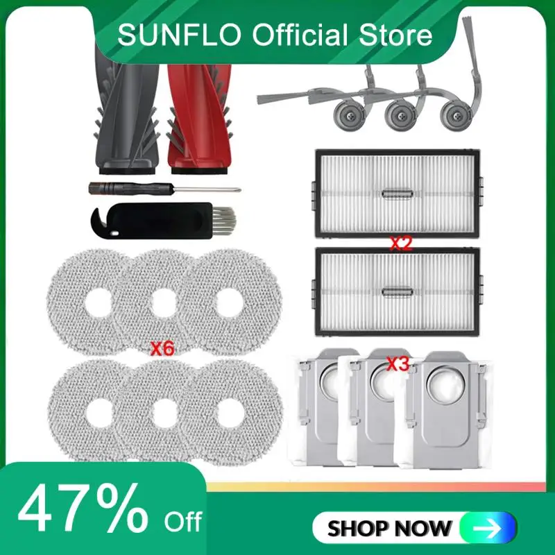 

Replacement Accessories Kit Forroborock Saros 10R / G20s Ultra Robot Vacuum Main Side Brush Filters Mop Pads Dust Bags