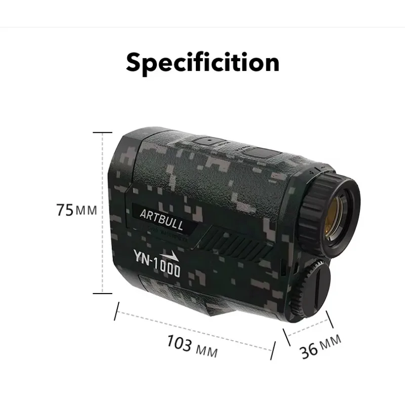جهاز تحديد المدى بالليزر الاحترافي للجولف 6X مقياس مسافات ليزر طويل للجولف/الصيد #2