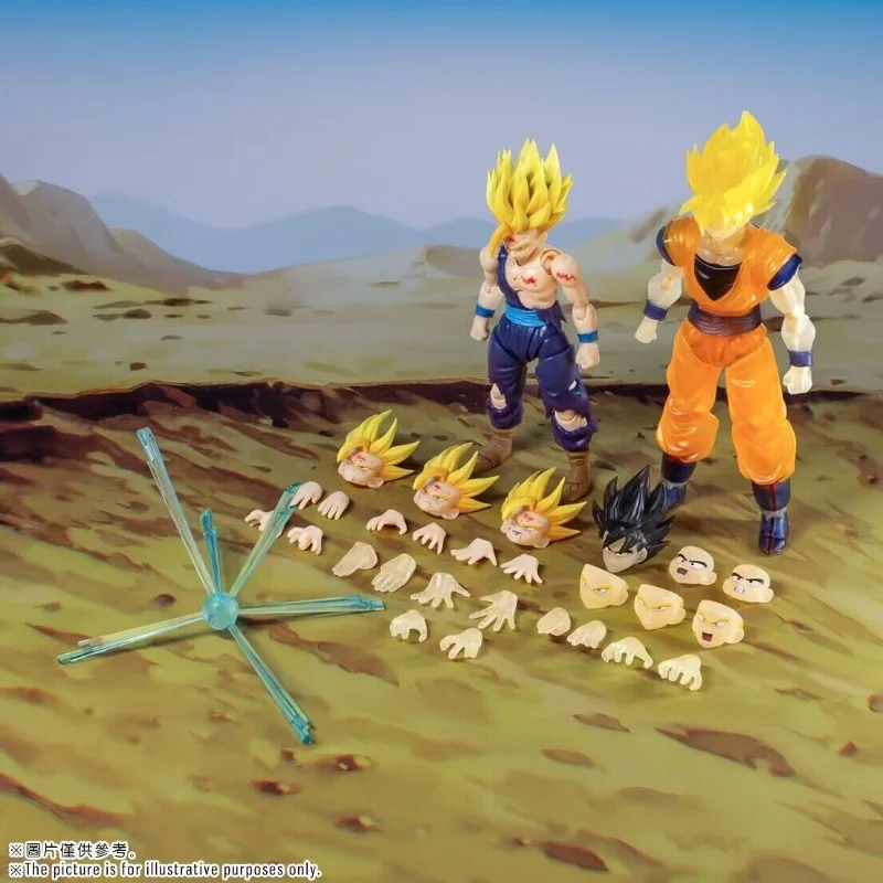 

Original Anime Demoniacal Fit Dragon Ball Shf Father And Son Gohan Goku Vegeta Action Figure Pvc Collection Model Ornaments Gift