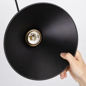 Vintage LED Ferro Lampshade Lustres, Rússia Luzes pingente para Loft, Cozinha, Jantar, Quarto, Pendurado Lâmpada, Retro, Iluminação doméstica 10 principais vendas lustres pendentes dourados - №1