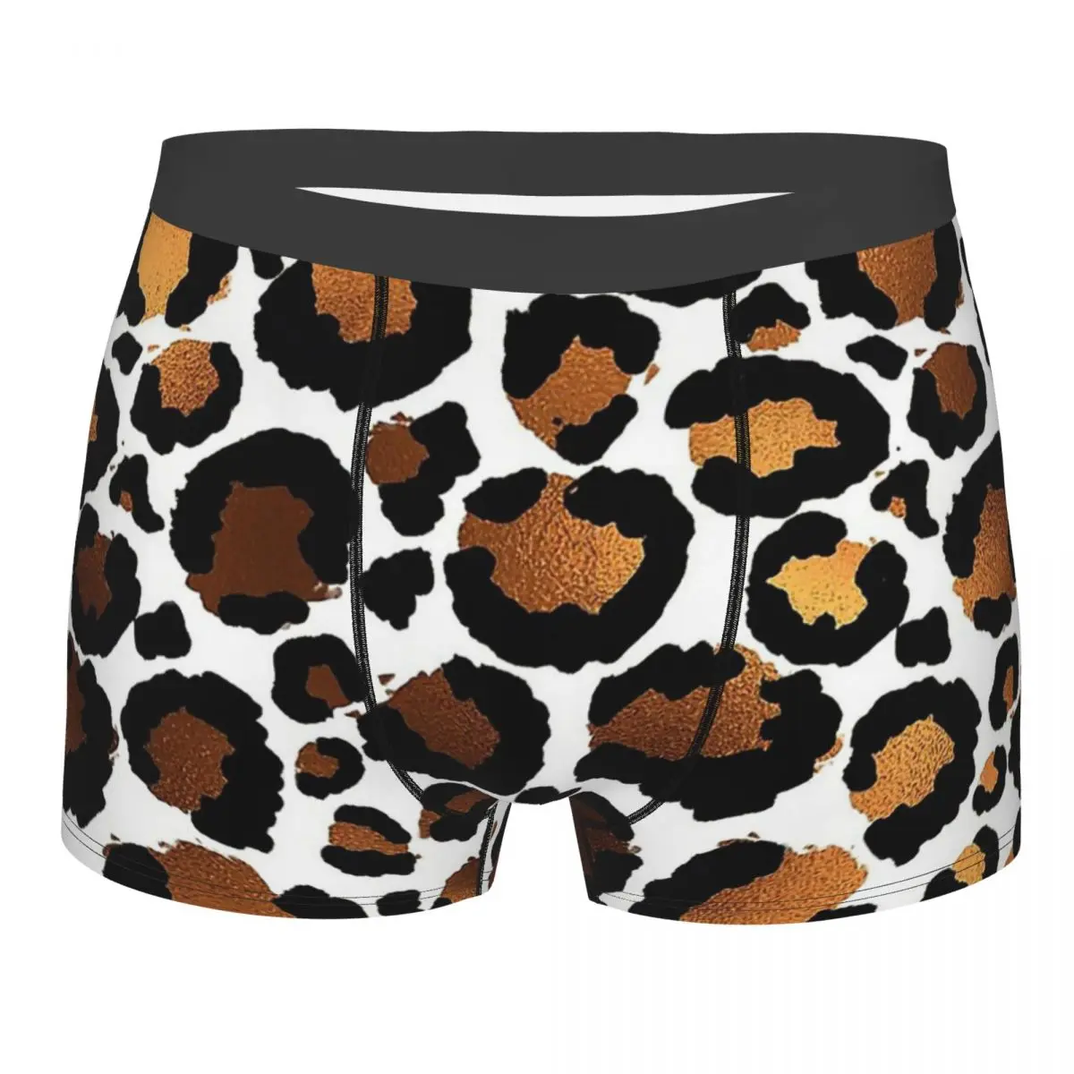 CHEETAH LEOPARD PRINT SAFARI Animal Skin Simulation Underpants Homme Panties Men's Underwear Ventilate Shorts Boxer Briefs