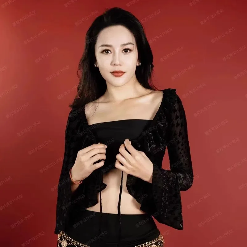 ที่กําหนดเองPure Desireชุดเซ็กซี่เต้นรําSlimming Belly Danceเครื่องแต่งกายฝึกชุดTop Belly Dancewear