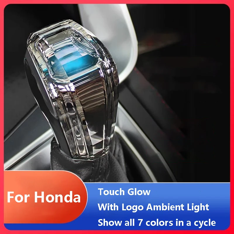 

Crystal Gear Shift Knob Handle With LED Ambient Light RGB For Honda Accord Civic Inspire BREEZE CRV Spirior Crider ENVIX XRV