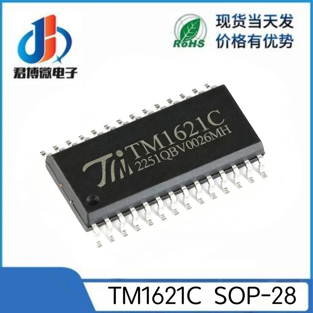 TM1621C SMD SOP-28, Memory-Mapped Multi-function LED Driver Controller, Digital Tube IC