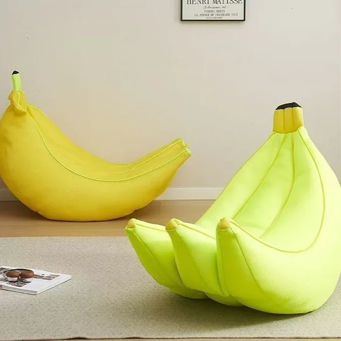 Creative cute single banana bedroom balcony small simple sofa
