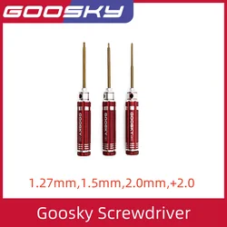 GOOSKY RC Helicopter Tool 1.27mm/1.5mm/2.0mm Inner Hexagon Cutter Head, Phillips Screwdriver