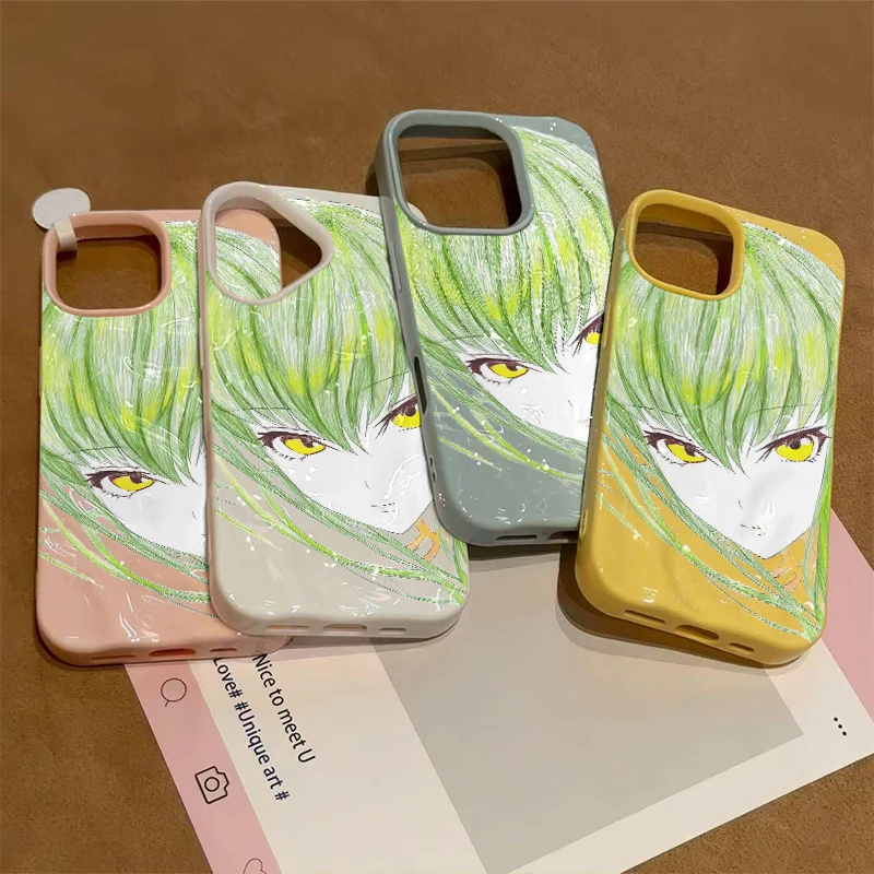 Japanese Anime Girl Lulu Phone Case For IPhone 16 15 11 Pro 13 12 14 17 Pro Max Plus 17Air Wave Fashion Shockproof Soft Shell
