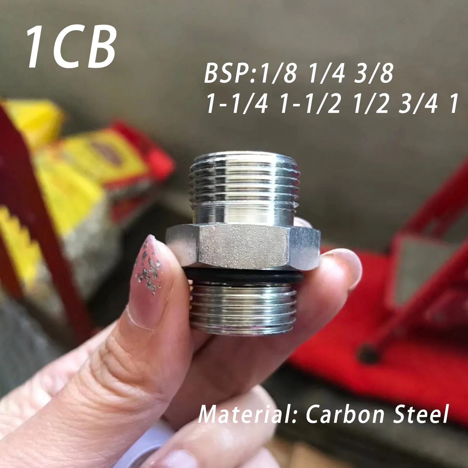 BSP Male to Metric Thread Hydraulic Adapter External Cone Sealing Transition Joint 1/8 1/4 3/8 1/2 3/4 Pipe Pressure Oil Fitting