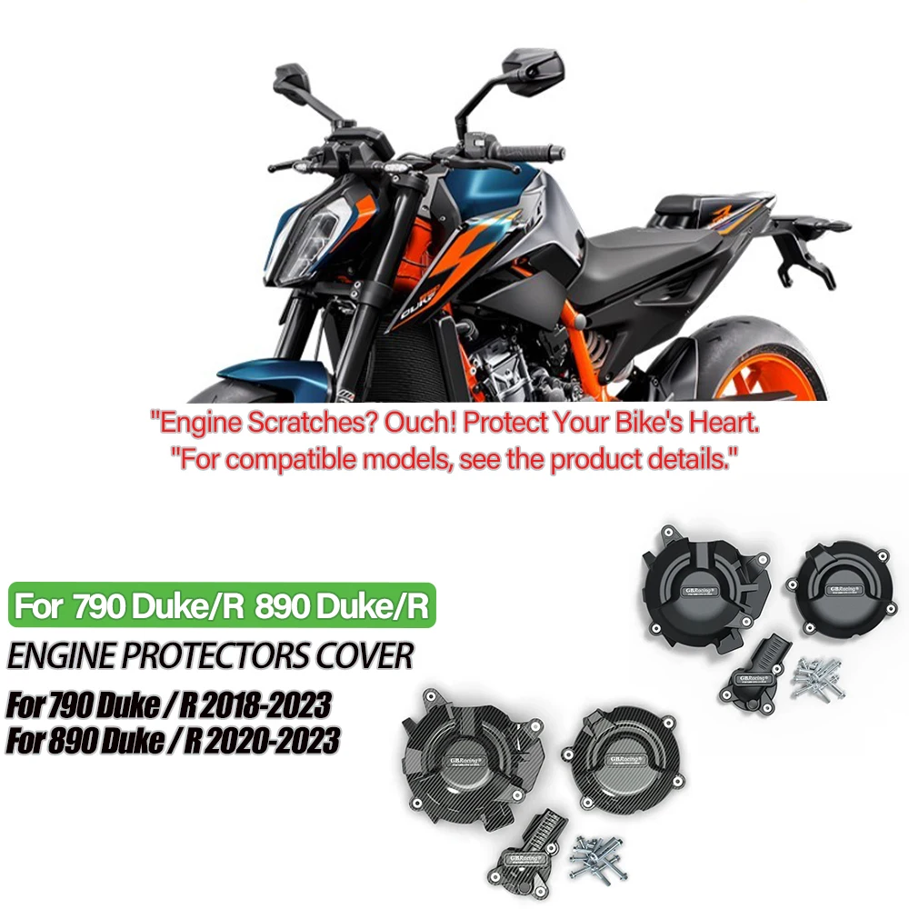

Engine Protection Cover for 790 DUKE (R) 2018-2023 and 890 DUKE (R) 2020-2023 Motorcycle Accessories New Engine Cover Protection