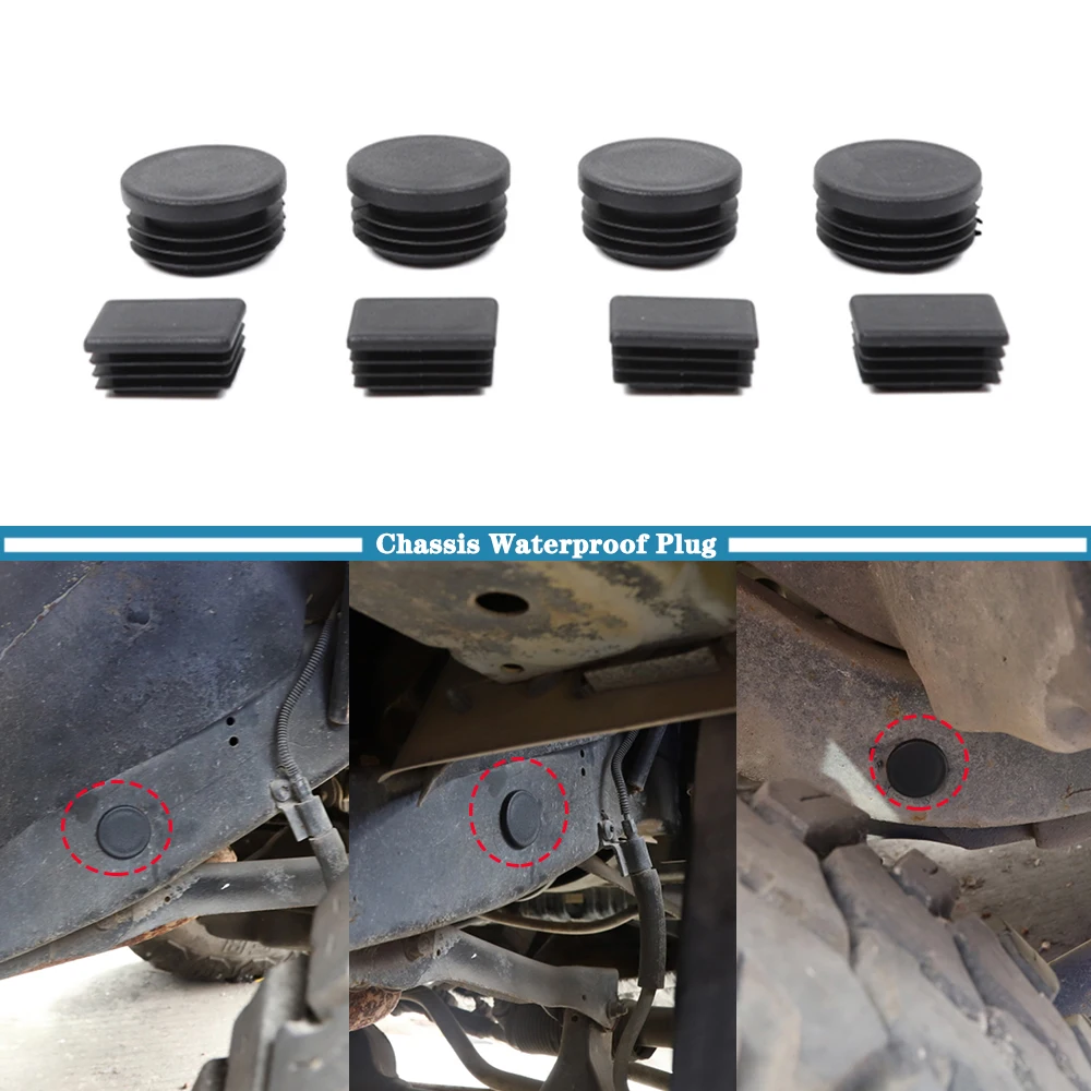 

Car Chassis Floor Pan Drain Waterproof Plug Round Hole Protection Cover for Jeep Wrangler TJ 1997-2006 Interior Accessories