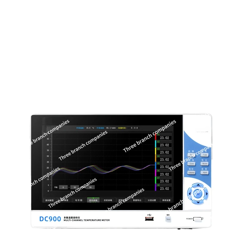 Dc900 Multi-Channel Temperature Tester 16/32/48/64 Channel Data Record Temperature Rise Itinerant Detector