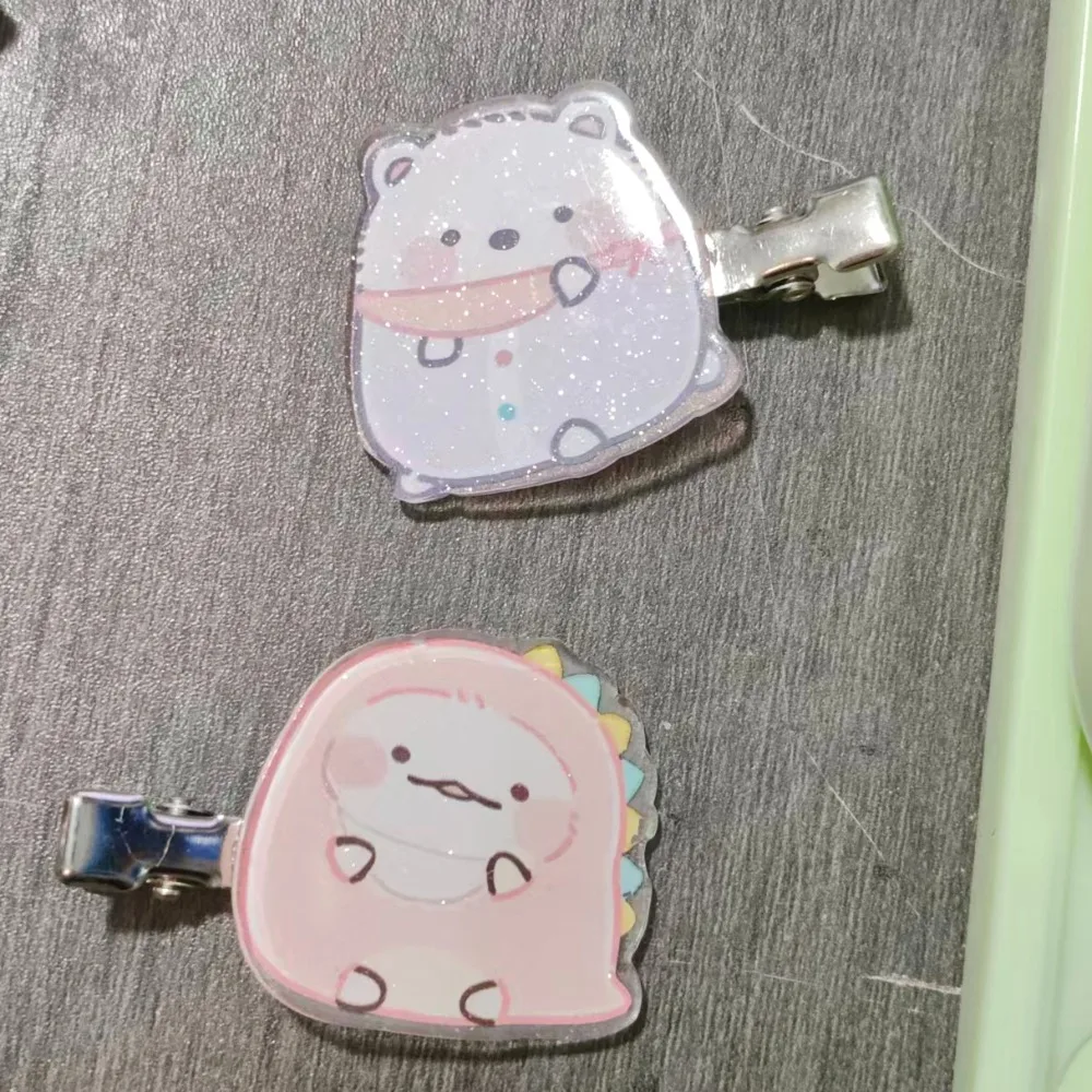 

Sumikko Gurashi Cartoon Glitter Hair Clips Cute Animal Print Duckbill Barrettes Girls Hair Decor Pins Hair Accessory Gift