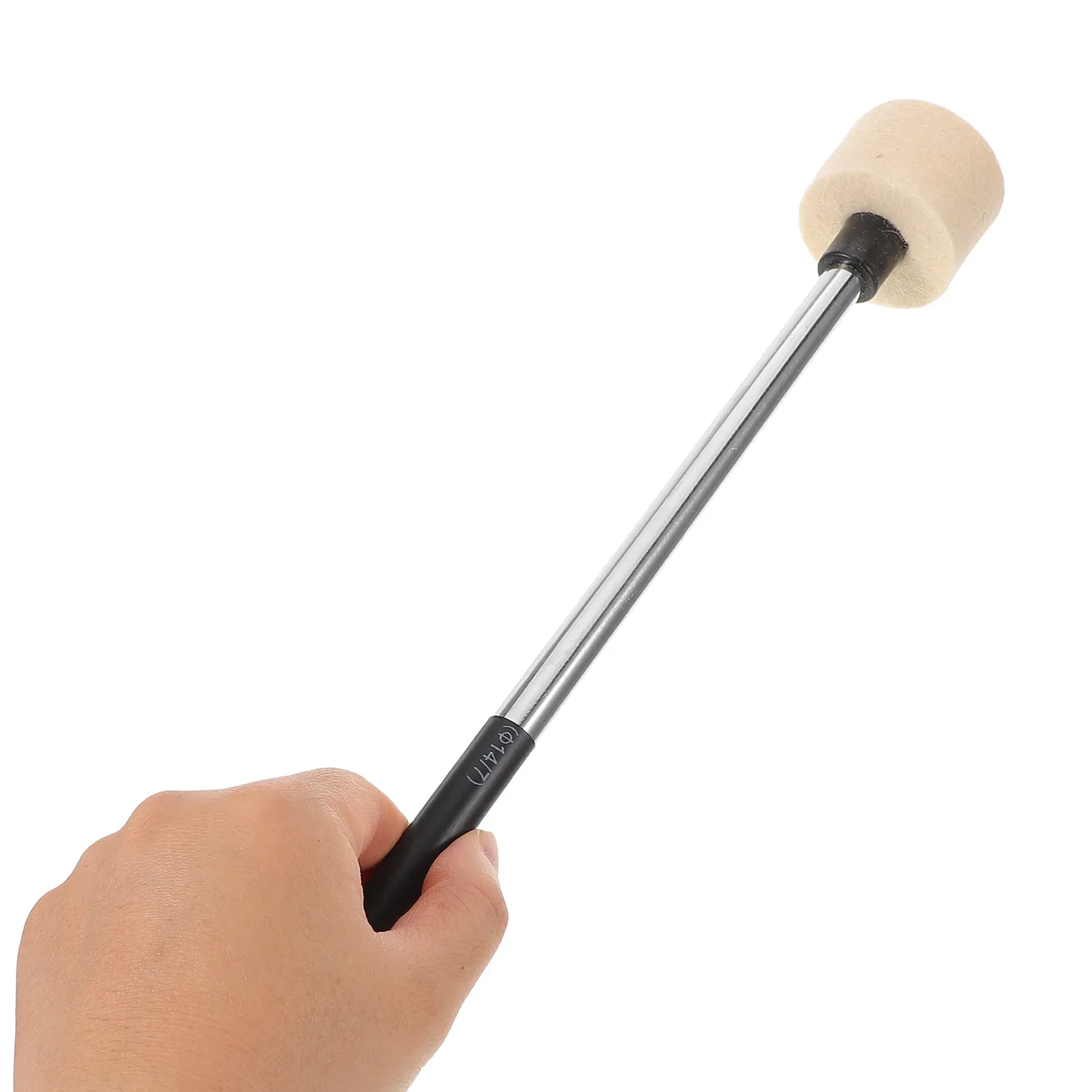 

Sturdy Stainless Steel Bass Mallets Metal Handle Percussion Drumsticks Easy Grip Durable Long Lasting Professional Drumstick
