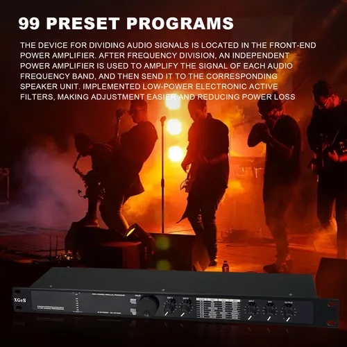 Imagen 2 del producto Procesador de audio digital híbrido eco reverberación digital multiefectos 199 efectos de sonido preestablecidos elevación procesamiento de sonido