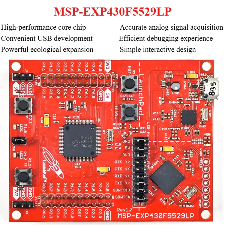 

MSP-EXP430F5529LP MSP430F5529 LaunchPad Development Board for Embedded Systems Development