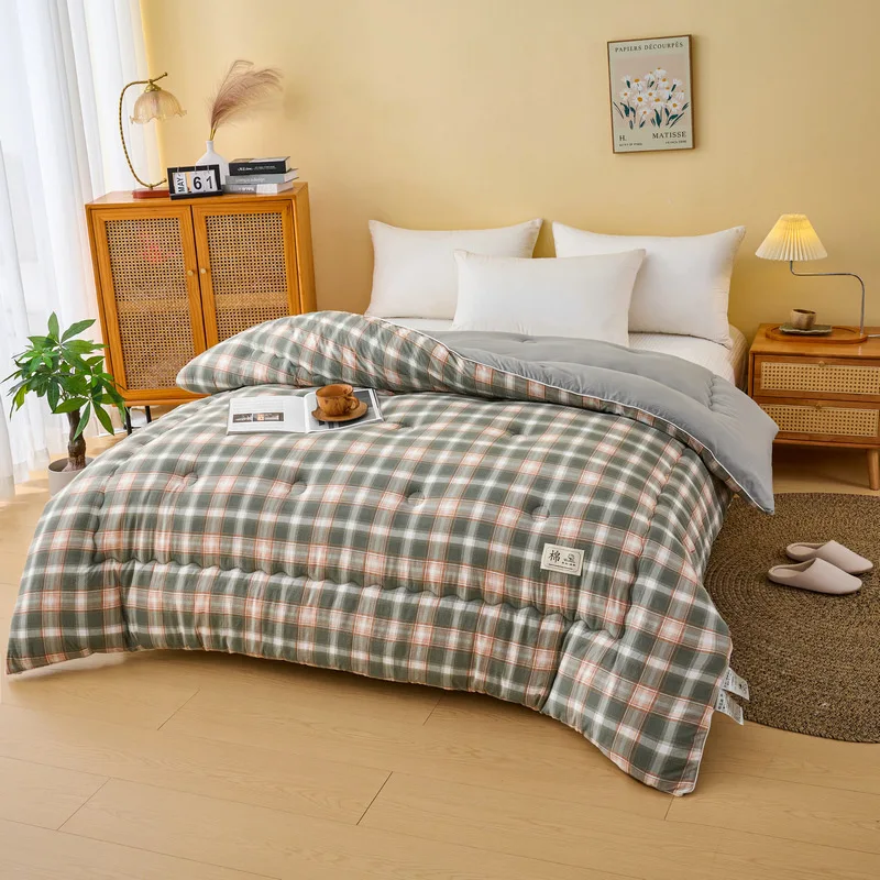 Removable Washable Cotton Quilt Dormitory Single Bed Bedding Compatible Winter Quilt Thickening Thick and Warm Quilt