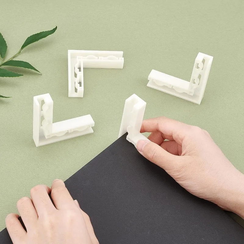 4 قطعة بين قوسين للصور خلفية مجلس التصوير خلفية لوحات حامل البلاستيك L ركن بين قوسين للأغذية والمجوهرات ماكياج #4