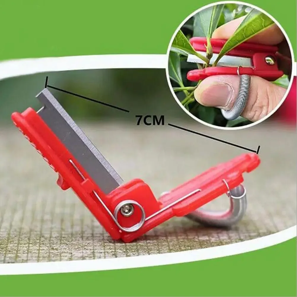 1 pz multifunzione coltello da pollice potatore da giardino dispositivo di raccolta della frutta sicuro strumento lama di frutta taglio anelli