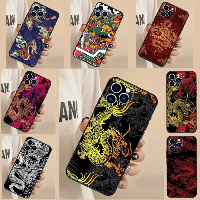 Coque japonaise tatouage DRAGON pour ZTE Nubia Red Magic 10 9 8 Pro Plus 6 7 6S 7S 8S 9S Pro 5G 6R RedMagic 10 Air Cover