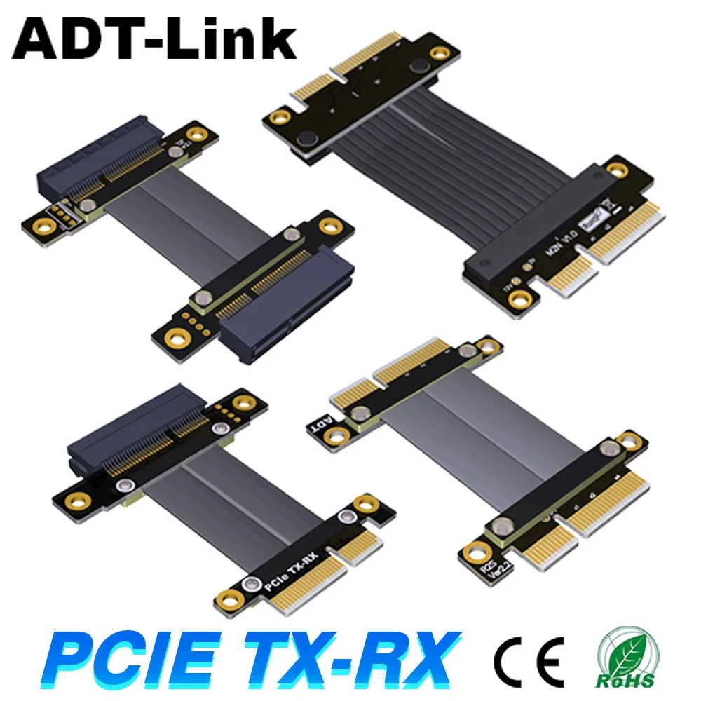 

PCI Express PCI-E 4X Adapter Riser Card 90 Degree Converter Card for 1U/2U Server Chassis Computer PCI-E 3.0 X4 TO X4 1X Riser