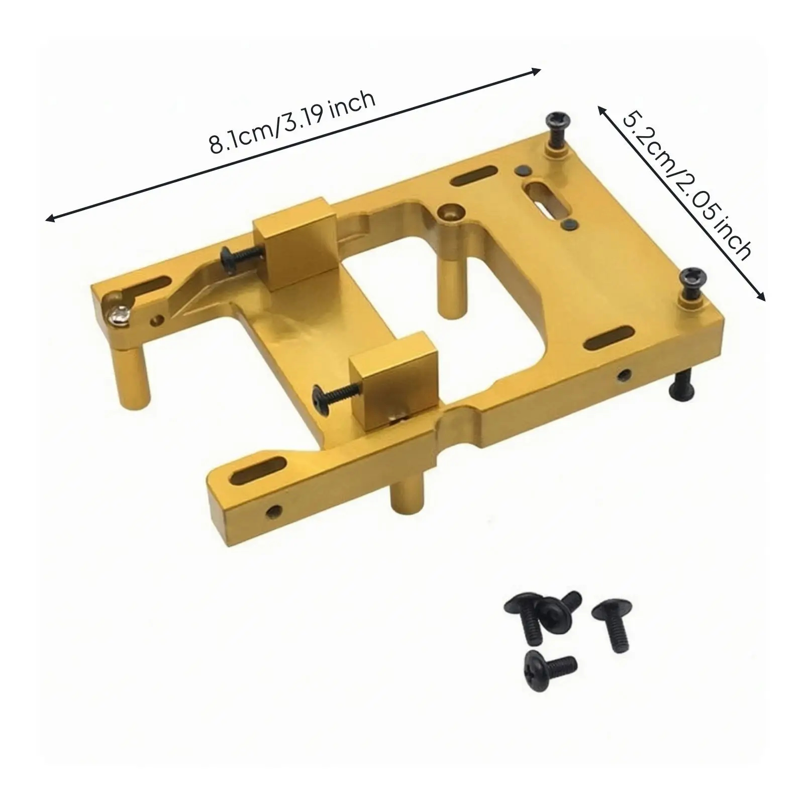 RC Car Metal Servo Mount for Crawler Chassis Steering Throttle Servo Holder Replacement for Mangniu D90 D91 D96S D99S MN98