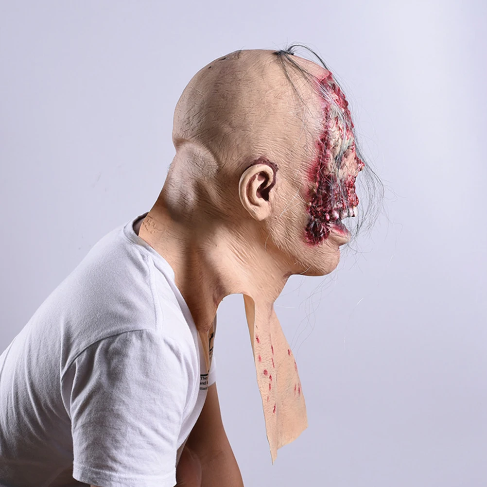 

Scary Zombie Masks Rubber Horror Ghost Mask for Halloween Masquerade Party Costume Adult Teens Decorative Props Longlasting