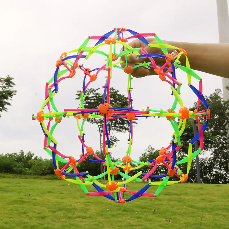 Pelota mágica retráctil para interacción entre padres e hijos, cambio de Flash de agarre manual, pelota grande y pequeña para lanzar, juguete deportivo, pelota hinchable