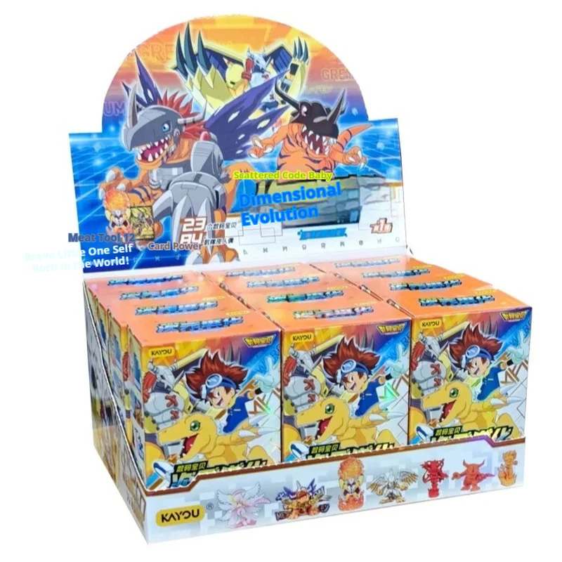 Genuine KAYOU Digimon Évolution Dimensionnelle, Gomme à Effacer à Construire, Mini Figurine, Boîte Mystère, 2-en-1, Papeterie, Modèle de Bureau, Ornement, Cadeau