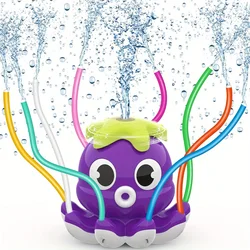 Outdoor Water Spray Sprinkler for Kids and Toddlers Summer Outside Toys Backyard Games with 8 Wiggle Tubes for Boys Girls