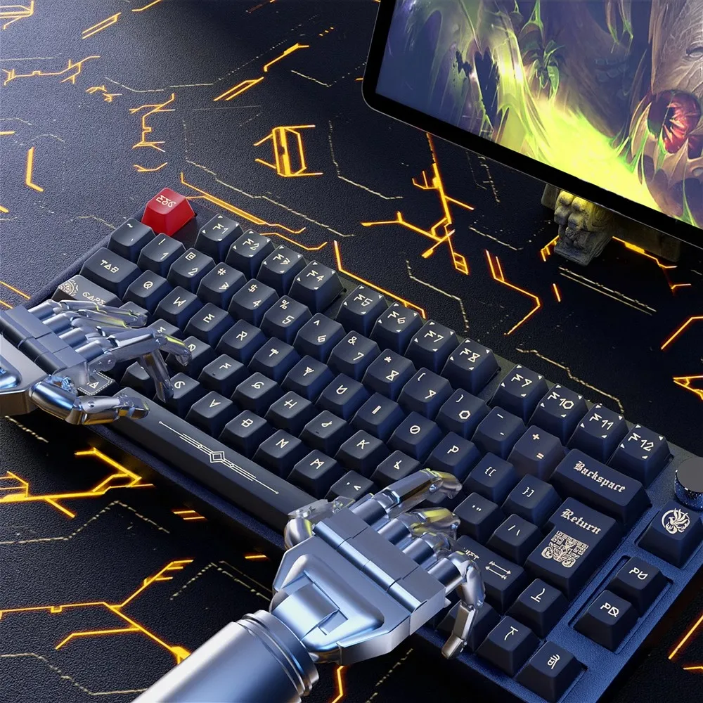 

142 Keys/set Ancient Imprints Keycaps Thickened PBT Dye Subbed Key Caps Cherry Profile Keycap For 61/Made68/75/96 Split Spacebar