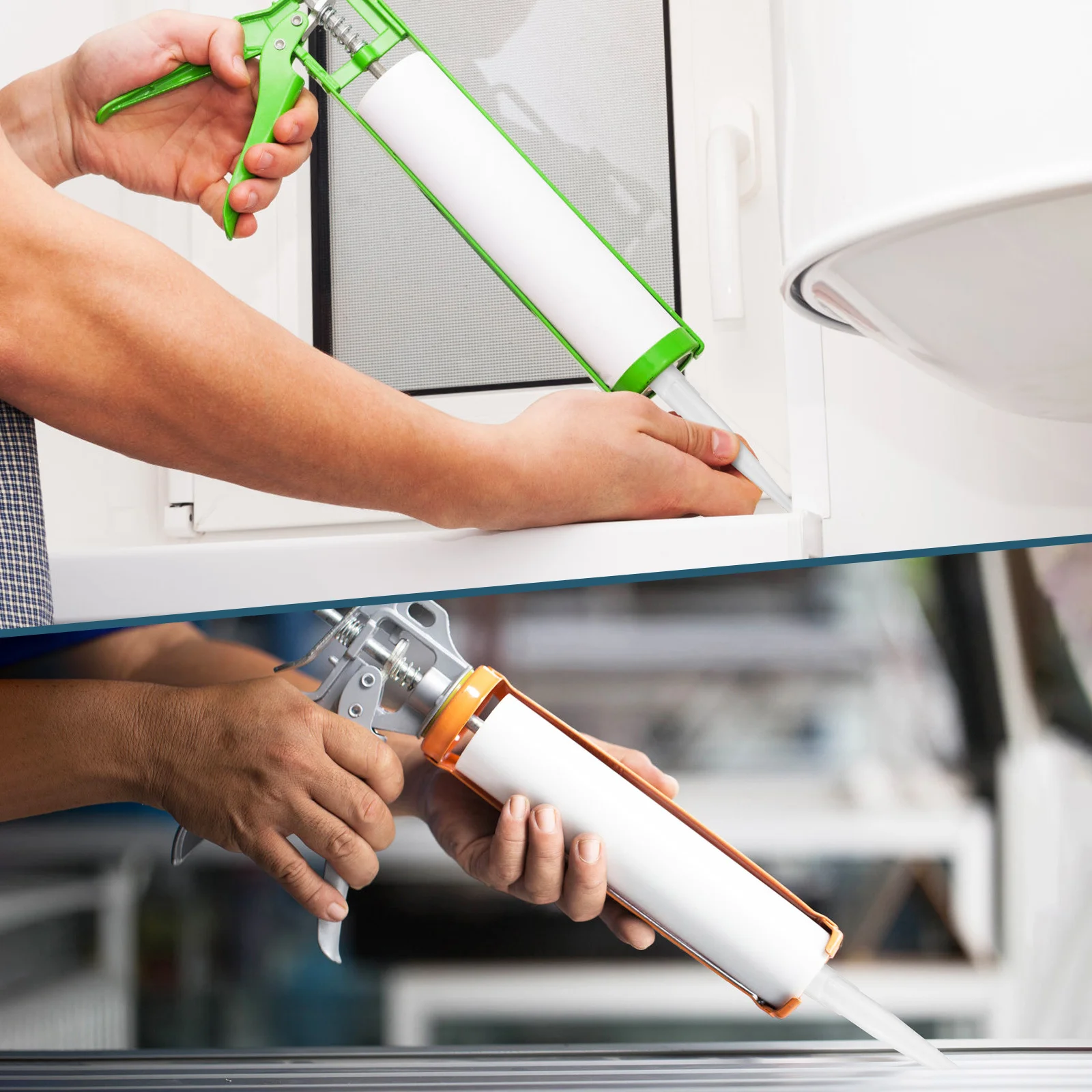 20 Buah Ujung Nosel Caulk Pengganti Kualitas Premium untuk Mesin Caulking Alat Ekstensi Mudah Dipasang untuk Konstruksi Rumah