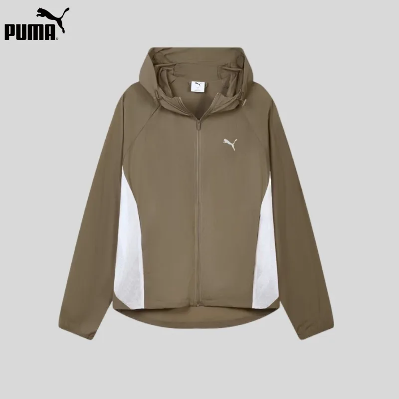 PUMA Water-resistant Breathable Mesh Purple Sports Thin Coat Men's and Women's New Autumn Jacket 529621-93
