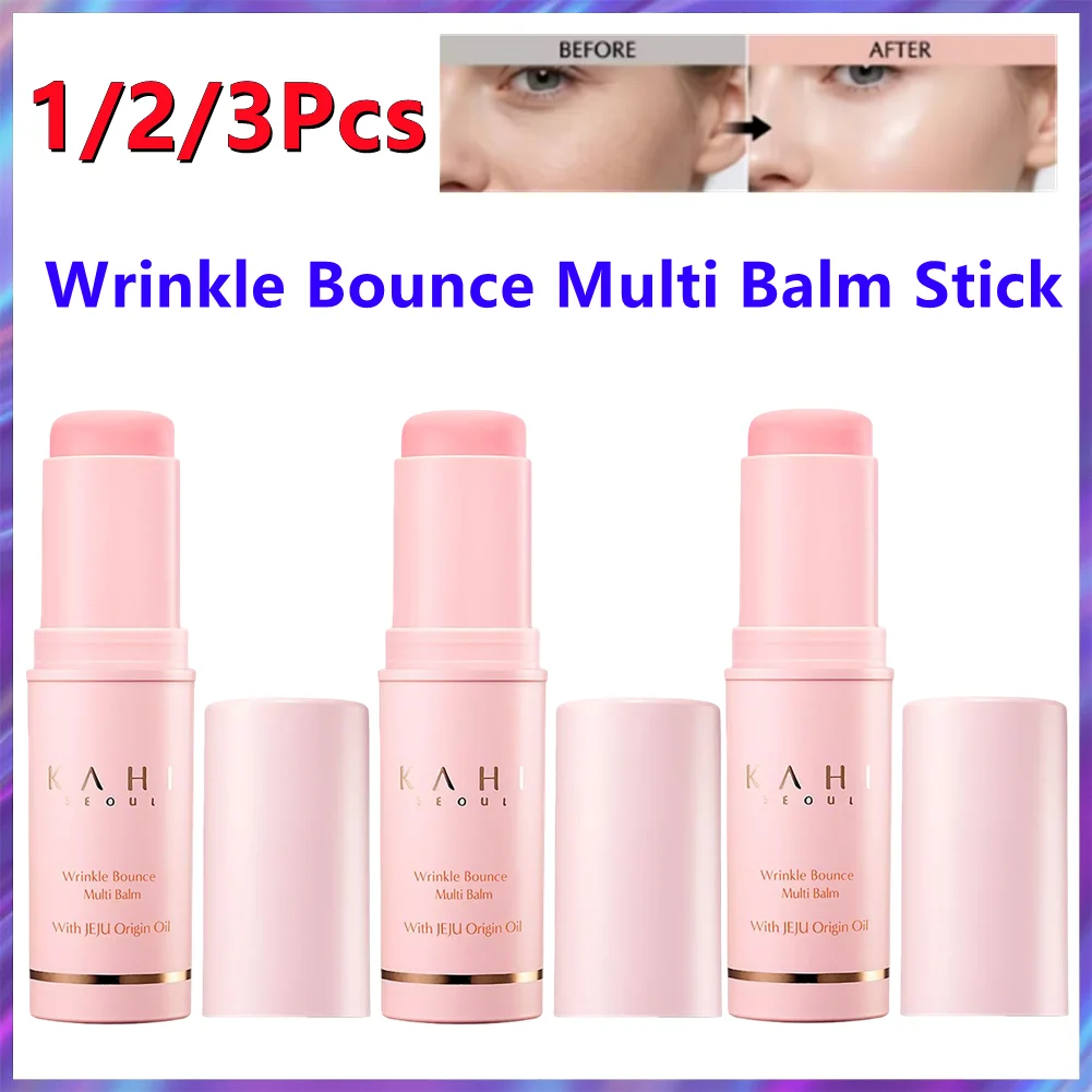 1/2/3Pcs KAHI All-in-One Wrinkle Bounce Balm Stick Deep Moisturizing Repairing Daily Skin Care for Women Men All Skin Types