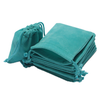Flocking Drawstring Bag Mini Portable Women Girls Travel Jewelry Sunglasses Keys Earphone Cable Power Bank Organizer Bag Pouch