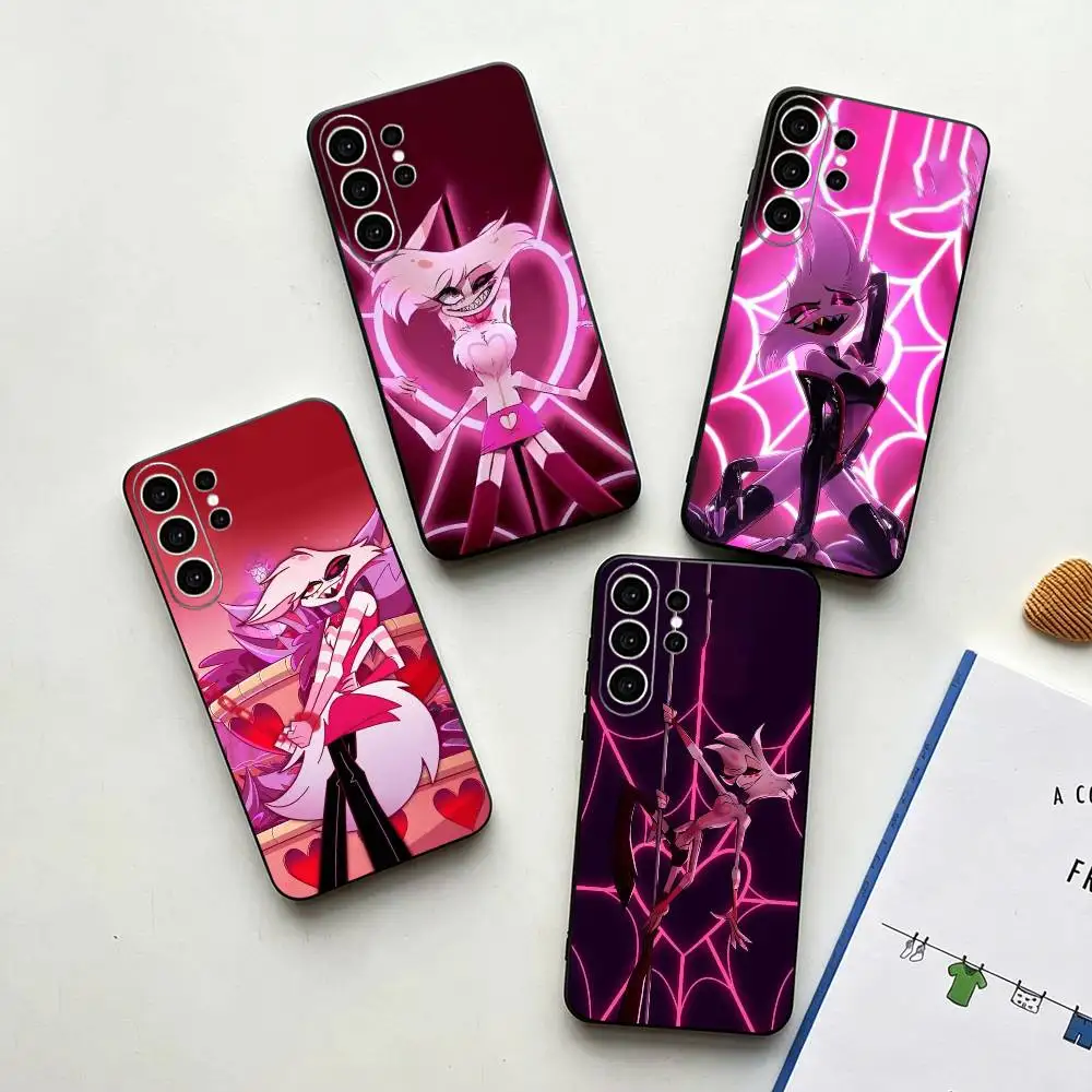 Hazbin Hotels Angel Dust gift  Phone Case For Samsung S26,S25,S24,S23,S22,S21,S30,Ultra,Plus,Fe,Soft Silicone Black Cover