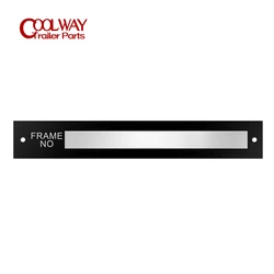 Wysokiej jakości aluminiowa rama NO Chassic Vin numer rejestracyjny ID Tag identyfikacja daty pojazdu 100X15MM