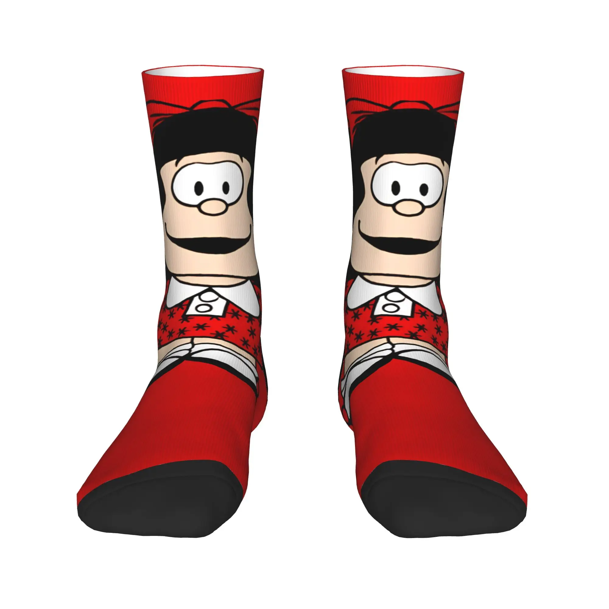 Mafalda Cartoon Socks  Funny Stockings Spring Anti Bacterial Women Men Socks Warm Soft Design Cycling Socks