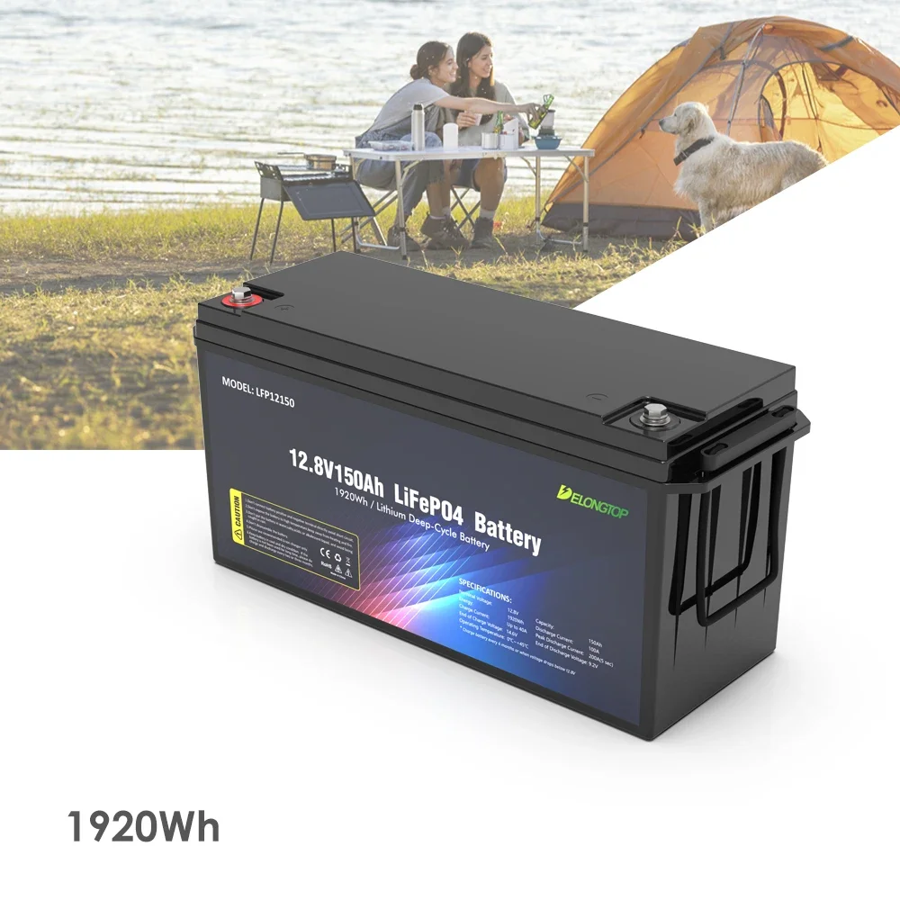 Portable Power Station 12V 150Ah LiFePO4 Lithium Iron Battery Energy Storage Battery For Solar RV Marine