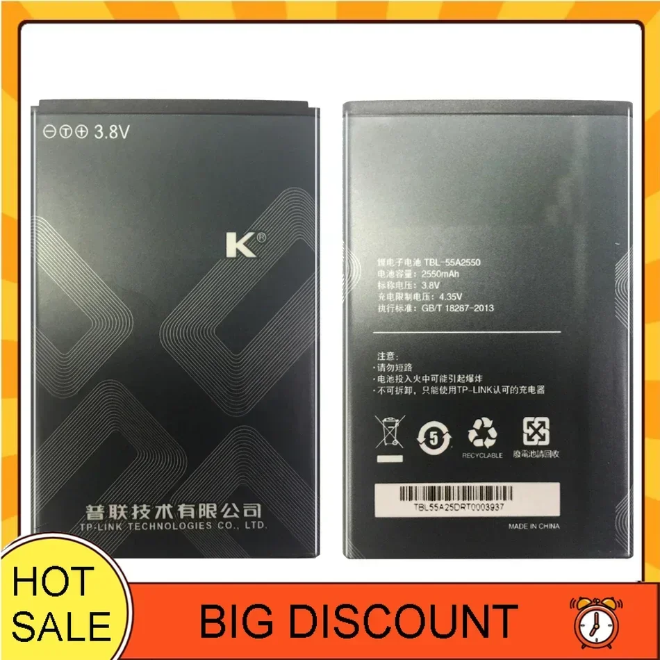 TBL-55A2550 2550mAh Mobile Phone Battery For TP-LINK M7350 TL-TR961 2500L WIFI