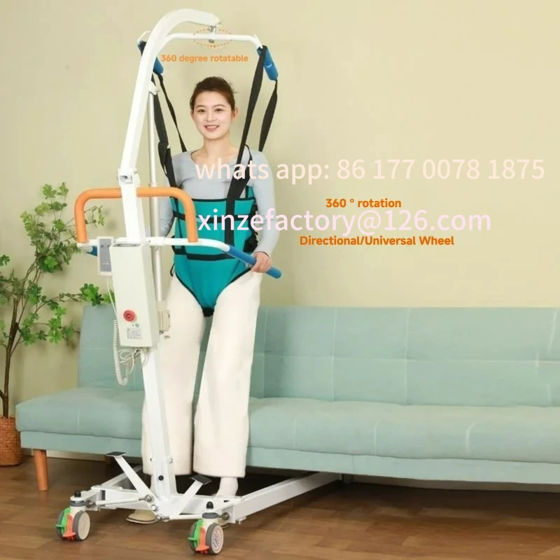 Customizable Elderly Disabled Electric Stand Lift Walker Care Patient Transfer Lift Sling Rehabilitation Treatment