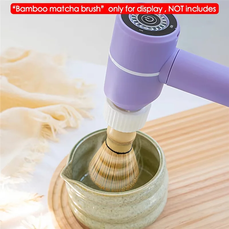 Frusta elettrica in bambù Spazzola Matcha Sbattere rapidamente lo strumento Matcha Strumenti per la preparazione del tè fai-da-te per la casa